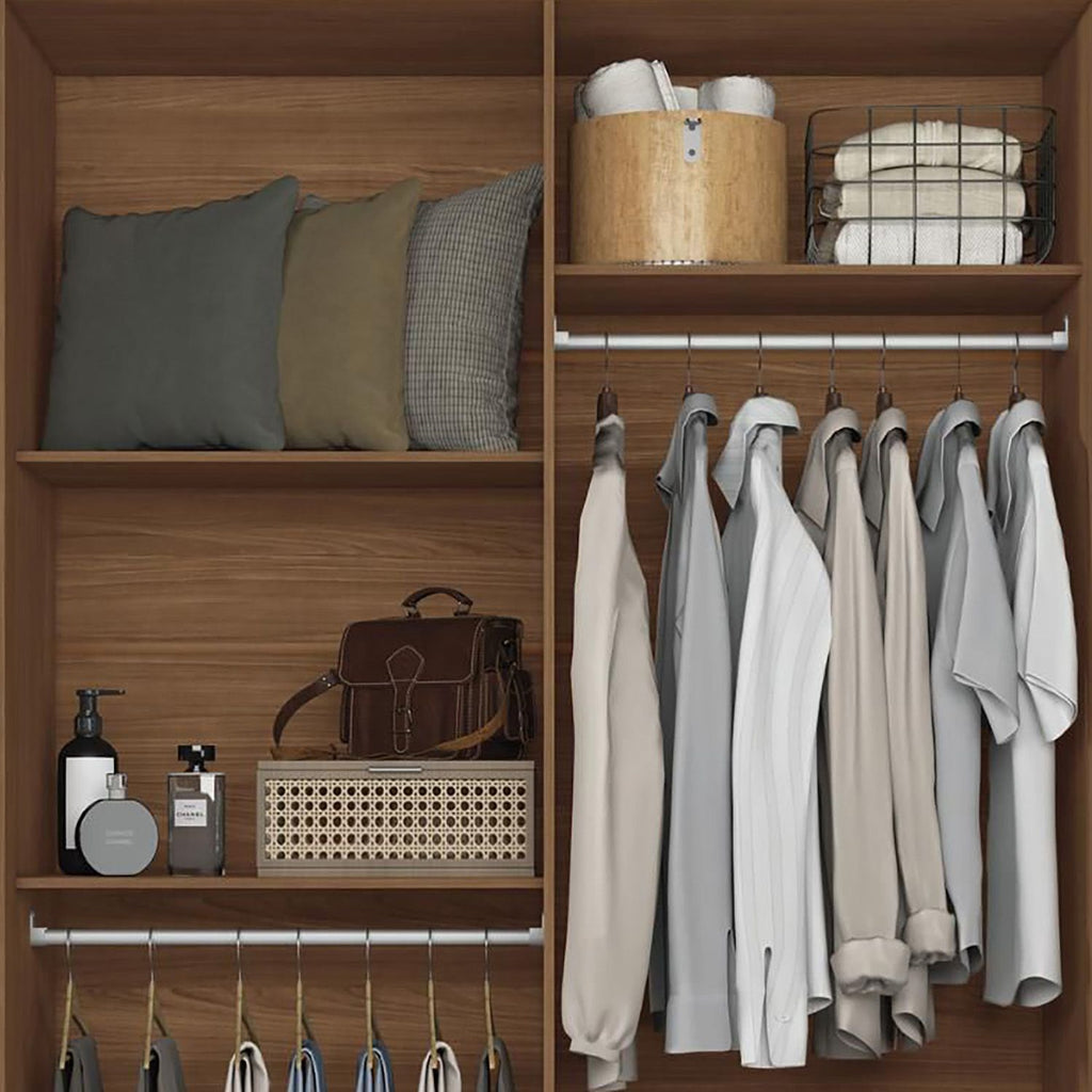 Closet 4 Puerta(s) 2 Cajón(es) 4 Repisa(s) 130x214x46 cm Arena