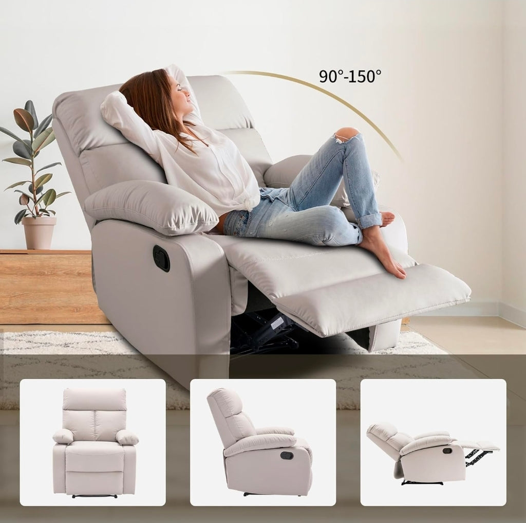 Sillon reclinable cuero sintetico alta calidad