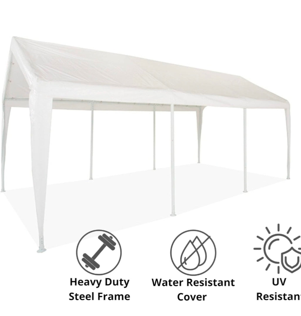 10 x 20  Gazebo toldo blanco