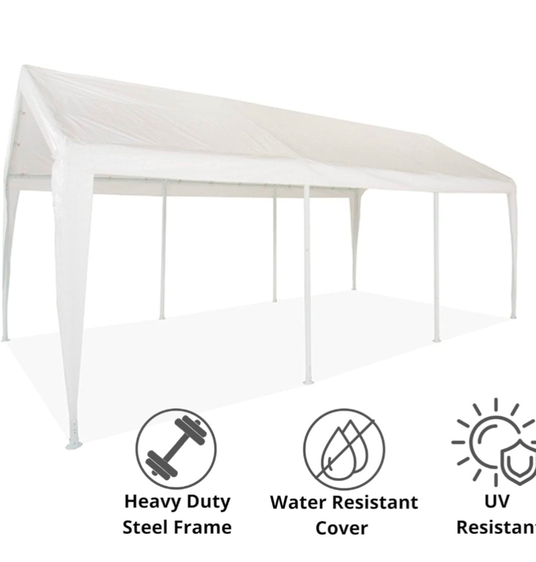 10 x 20  Gazebo toldo blanco
